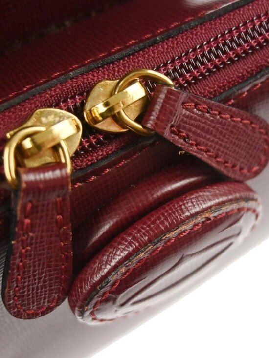 Cartier Bordeaux Leather Backpack EBDG 135913 main image 5